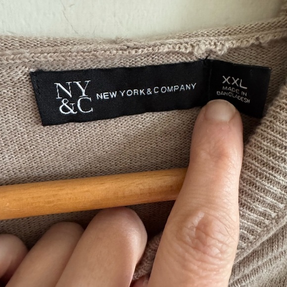 New York & co tan hooded sweater size XXL - Picture 4 of 6